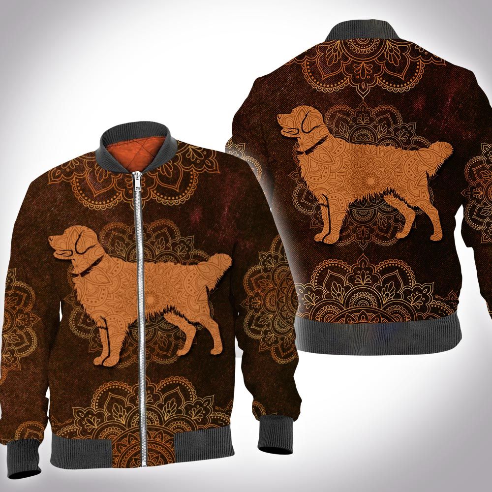 Animal mandala golden 3D All Over Printed Shirt Animal mandala golden 3D All Over Printed Shirt