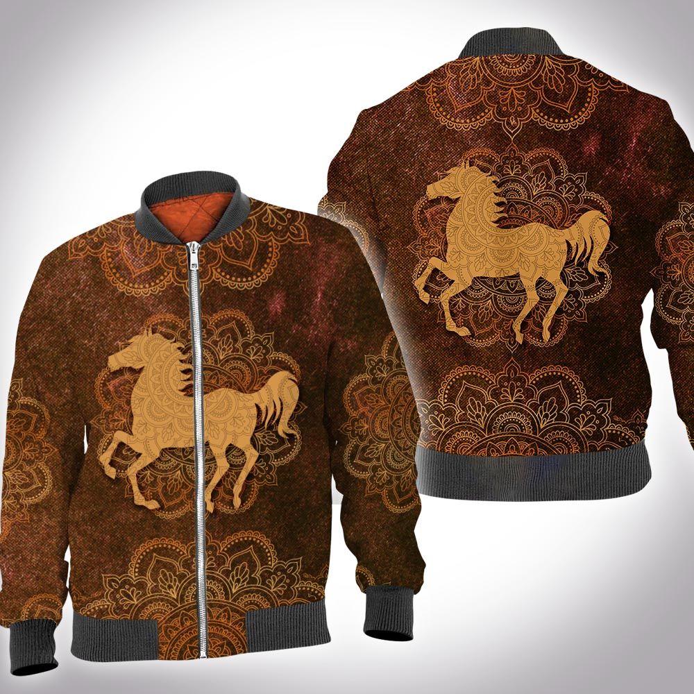 Animal mandala horse 3D All Over Printed Shirt Animal mandala horse 3D All Over Printed Shirt