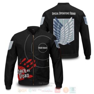 Anime Attack On Titan Skilled Corps Soldier Personalized Bomber Jacket