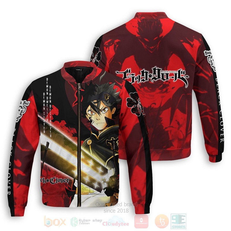 Anime Black Asta Bomber Jacket Anime Black Asta Bomber Jacket