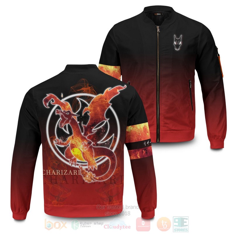 Anime Charizard Spirit Bomber Jacket Anime Charizard Spirit Bomber Jacket