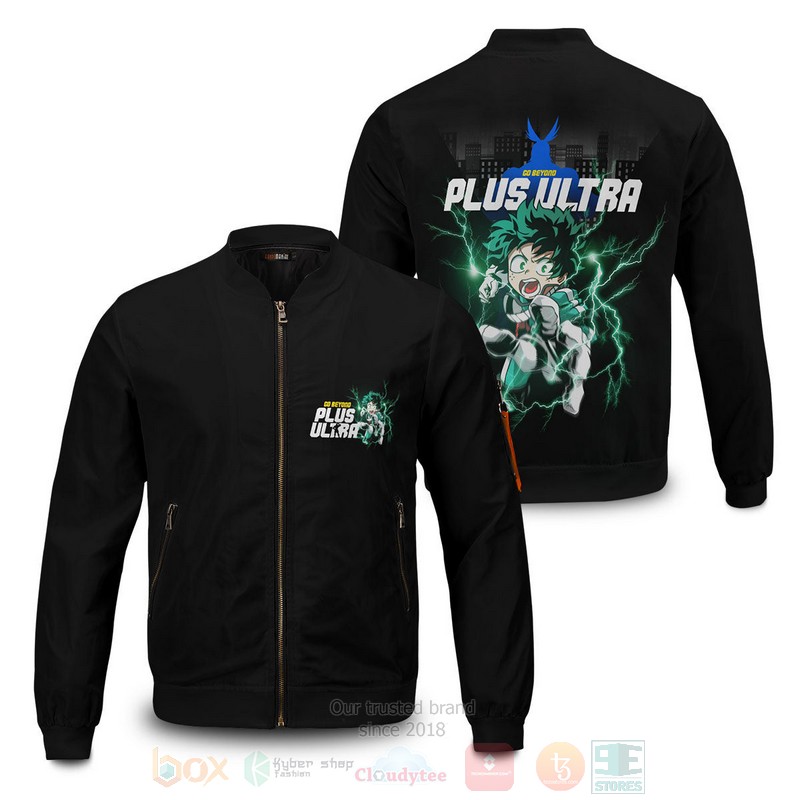 Anime Deku All Might Bomber Jacket Anime Deku All Might Bomber Jacket