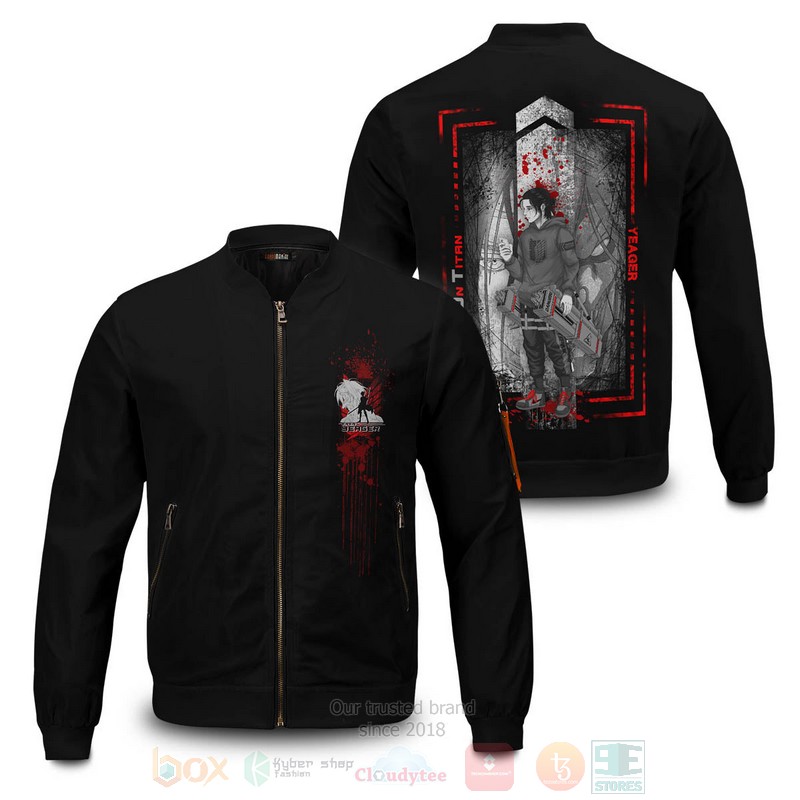 Anime Eren Stwear Bomber Jacket Anime Eren Stwear Bomber Jacket