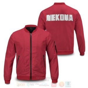 Anime Haikyuu Nekoma High Bomber Jacket