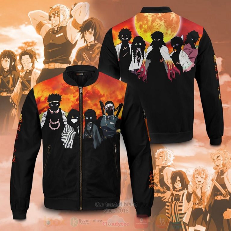 Anime-Hashira-Squad-Bomber-Jacket-1