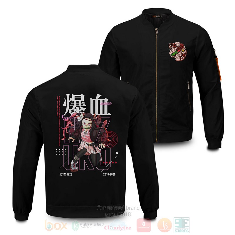 Anime Nezuko Stwear Bomber Jacket Anime Nezuko Stwear Bomber Jacket