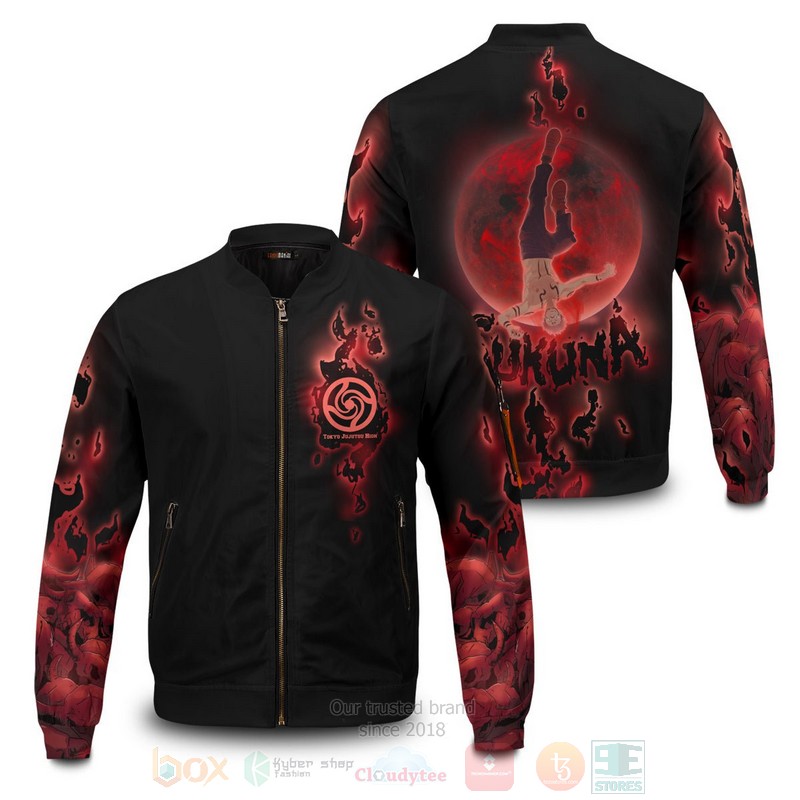 Anime Sukuna Moonfall Bomber Jacket Anime Sukuna Moonfall Bomber Jacket