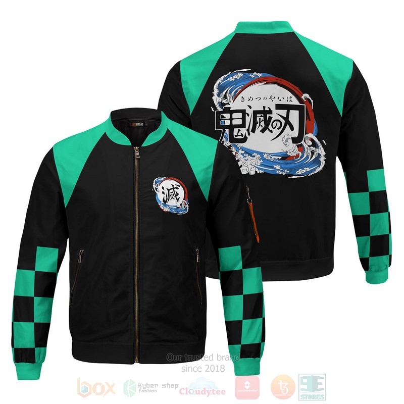 Anime Tanjiro Jersey Bomber Jacket Anime Tanjiro Jersey Bomber Jacket