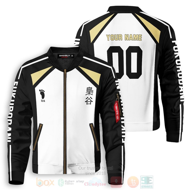 Anime Team Fukurodani Personalized Bomber Jacket Anime Team Fukurodani Personalized Bomber Jacket