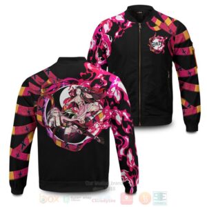 Anime Yin Yang Nezuko Daki Bomber Jacket
