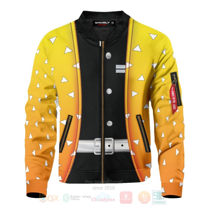 Anime Zenitsu Bomber Jacket Anime Zenitsu Bomber Jacket