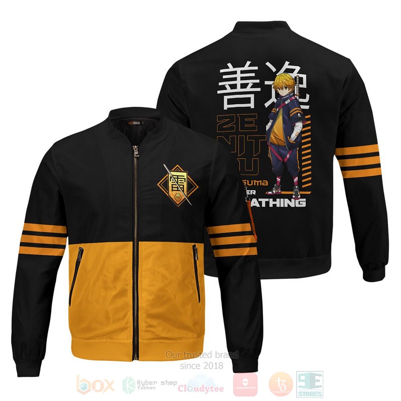 Anime Zenitsu Stwear Bomber Jacket Anime Zenitsu Stwear Bomber Jacket