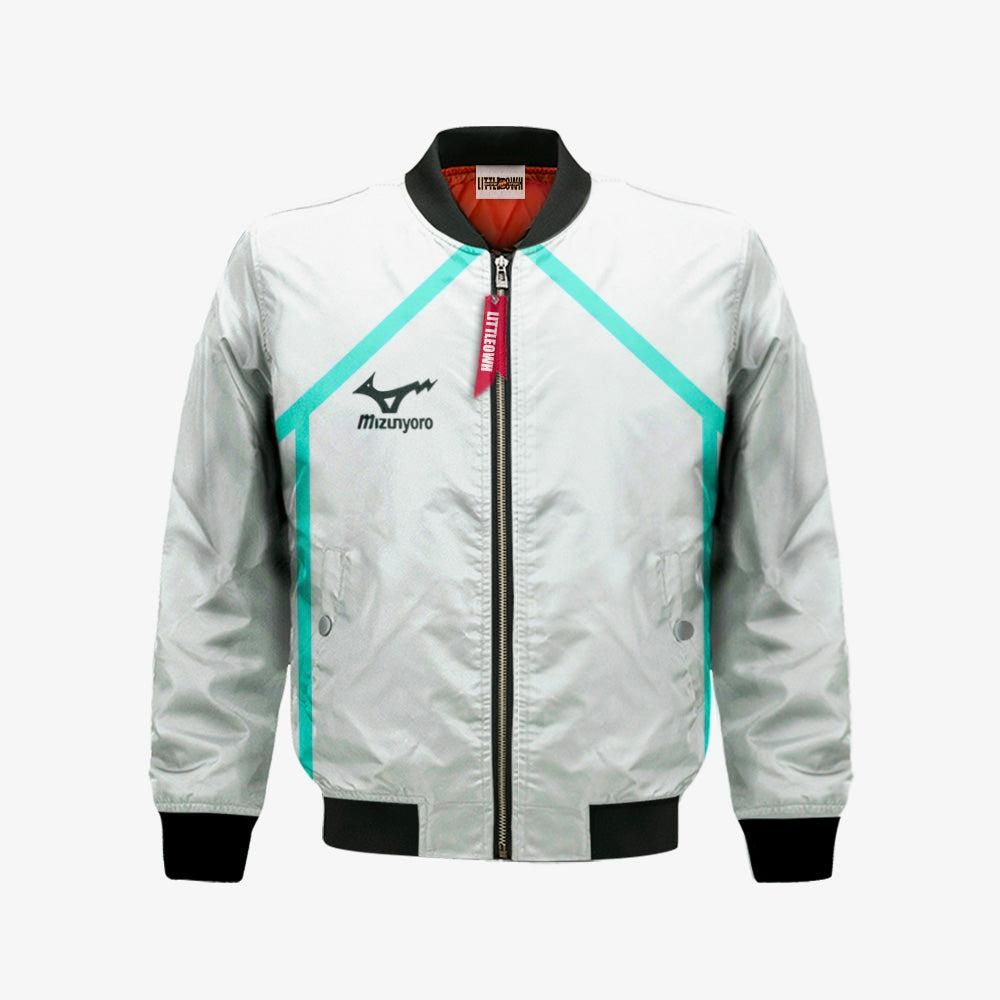 Aoba Johsai High Bomber Jacket Custom Haikyuu Cosplay Costumes Bomber Jacket Aoba Johsai High Bomber Jacket Custom Haikyuu Cosplay Costumes Bomber Jacket