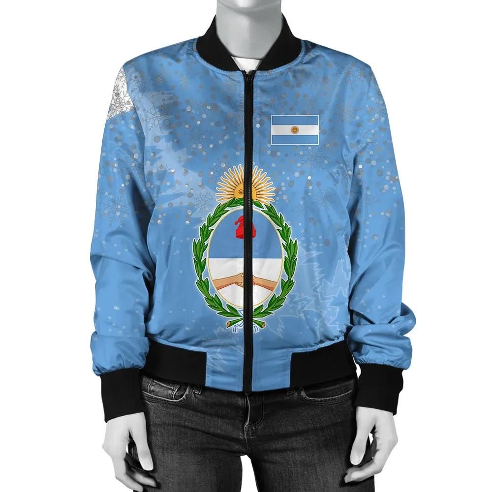 Argentina Of The Congo Christmas Coat Of Arms Women Bomber Jacket X Style J78 Bomber Jacket Argentina Of The Congo Christmas Coat Of Arms Women Bomber Jacket X Style J78 Bomber Jacket