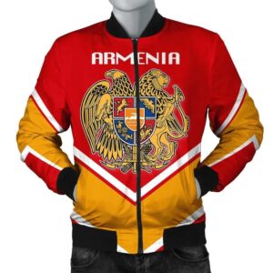 Armenia Coat Of Arms Men Bomber Jacket Lucian Style J5W Bomber Jacket