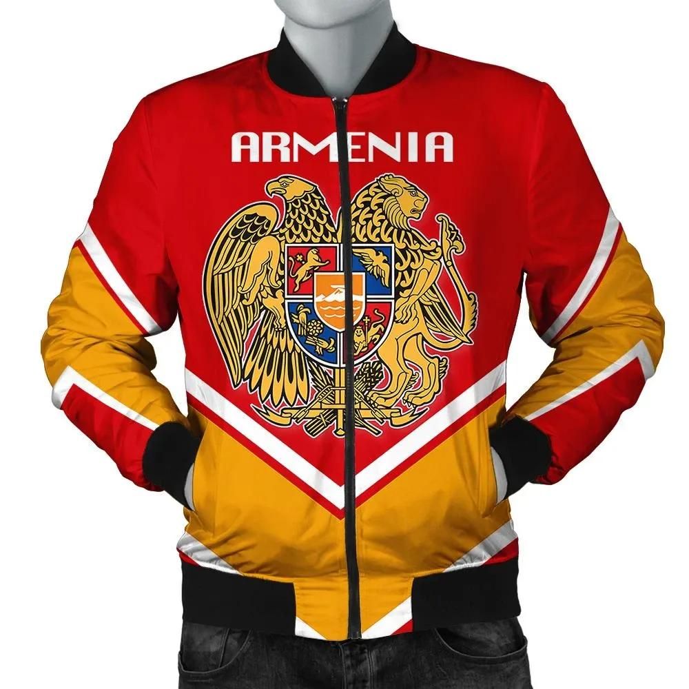 Armenia Coat Of Arms Men Bomber Jacket Lucian Style J5W Bomber Jacket Armenia Coat Of Arms Men Bomber Jacket Lucian Style J5W Bomber Jacket