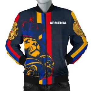 Armenia Lion Men's Bomber Jacket Bn10 Bomber Jacket