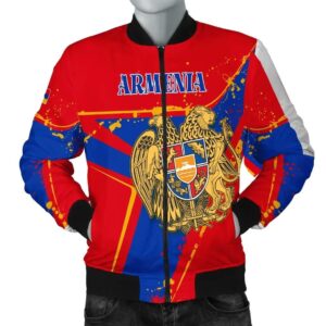 Armenia Men's Bomber Jacket - The Pride of Armenia - BN23 Bomber Jacket