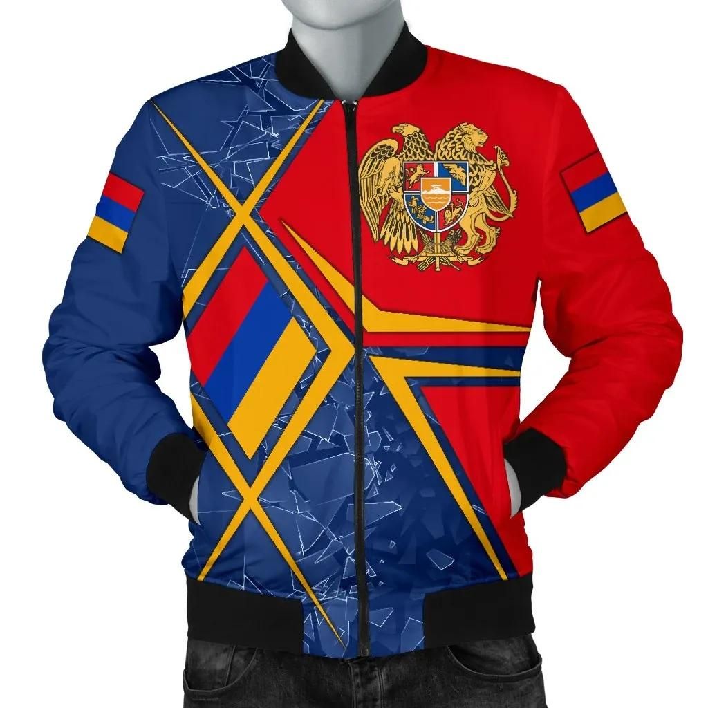 Armenia bMen's Bomber Jacket - Armenia Legend - BN15 Bomber Jacket Armenia bMen's Bomber Jacket - Armenia Legend - BN15 Bomber Jacket