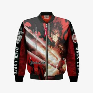 Asta Bomber Jacket Custom Black Clover Demon Cosplay Costumes Bomber Jacket