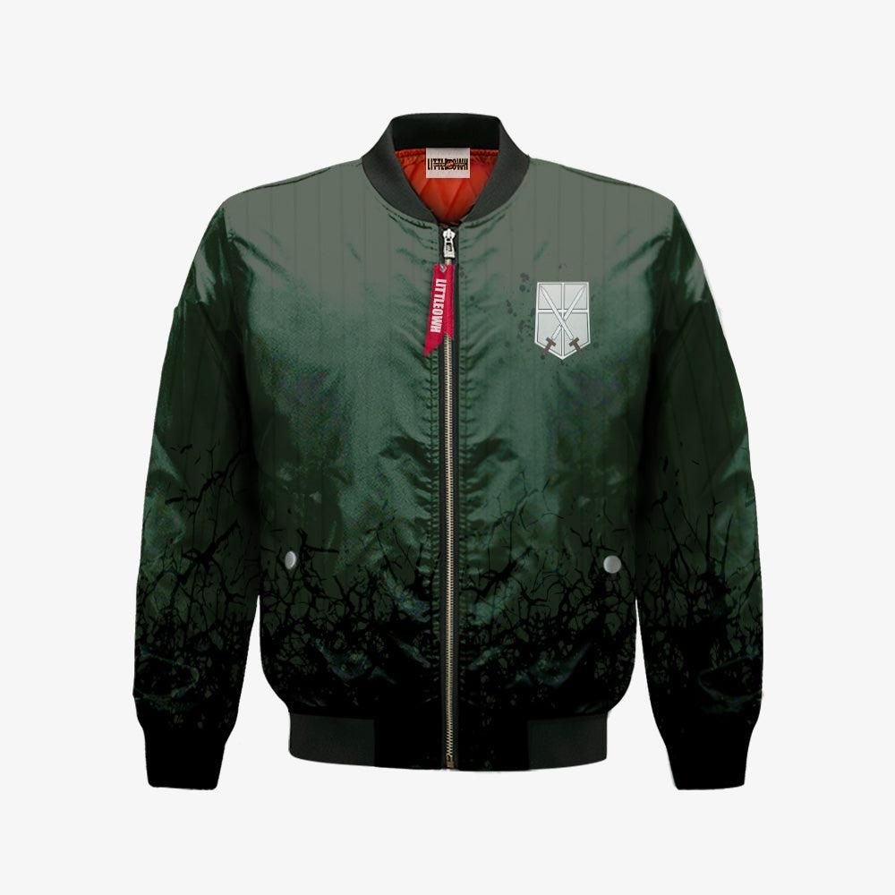 Attack On Titan Survey Corps Bomber Jacket Custom AOT Clothes Cosplay Costumes Bomber Jacket Attack On Titan Survey Corps Bomber Jacket Custom AOT Clothes Cosplay Costumes Bomber Jacket