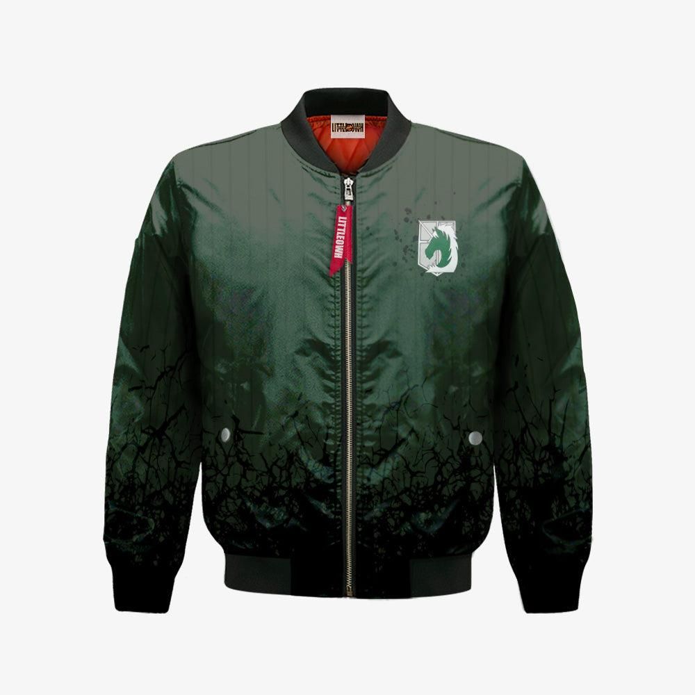 Attack on Titan Military Police Regiment Bomber Jacket Custom AOT Cosplay Costumes Bomber Jacket Attack on Titan Military Police Regiment Bomber Jacket Custom AOT Cosplay Costumes Bomber Jacket