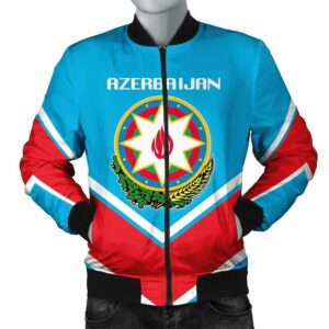 Azerbaijan Coat Of Arms Men Bomber Jacket Lucian Style J5W Bomber Jacket