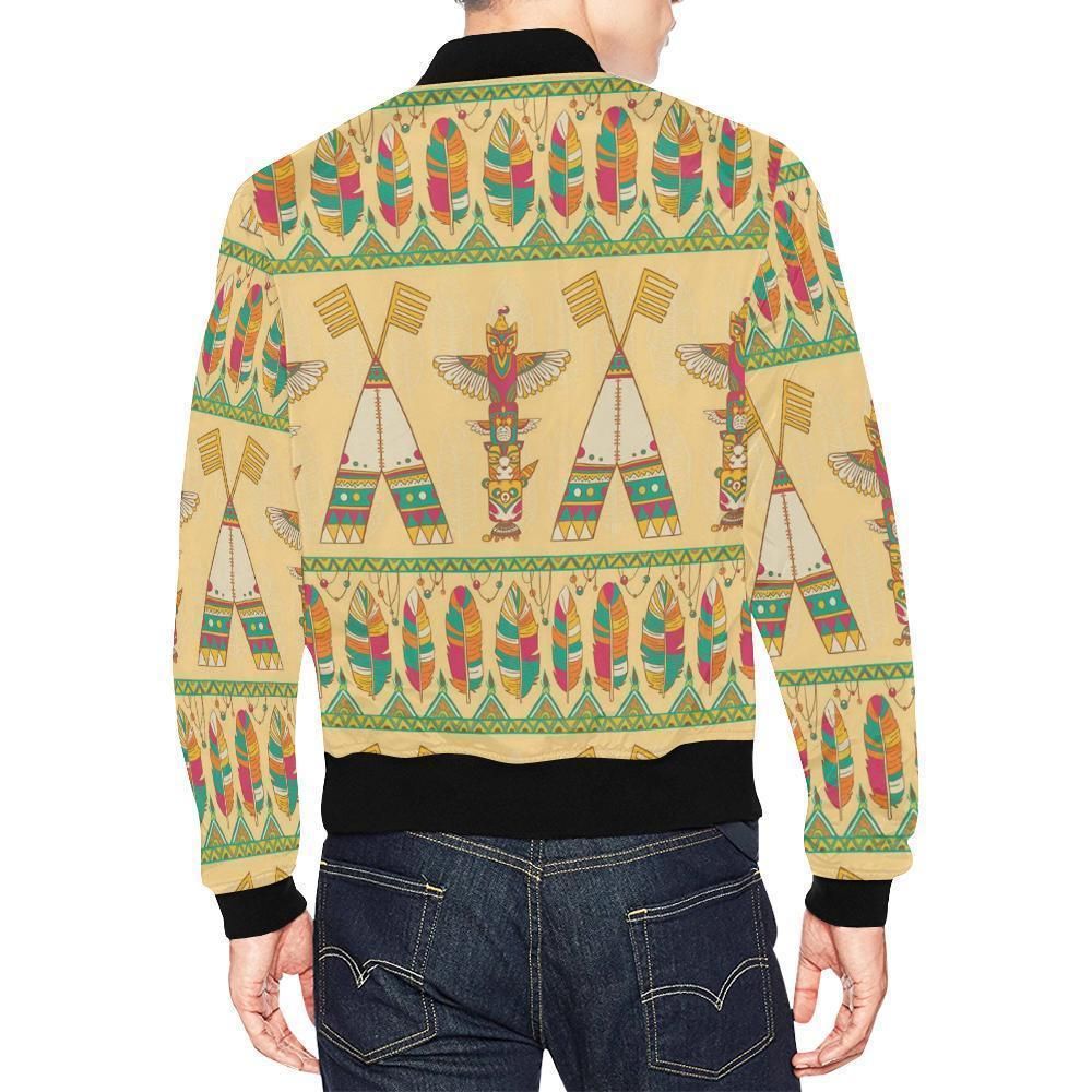 Aztec-Indians-Navajo-Tribal-Native-American-Print-Mens-Bomber-Jacket-2