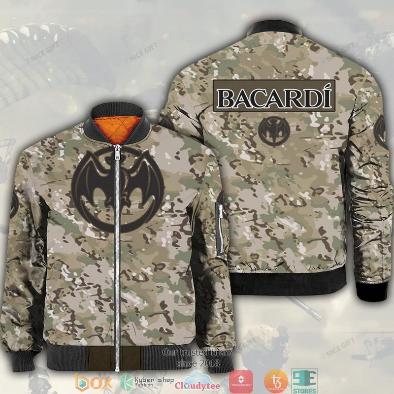 Bacardi Camouflage Bomber Jacket Bacardi Camouflage Bomber Jacket