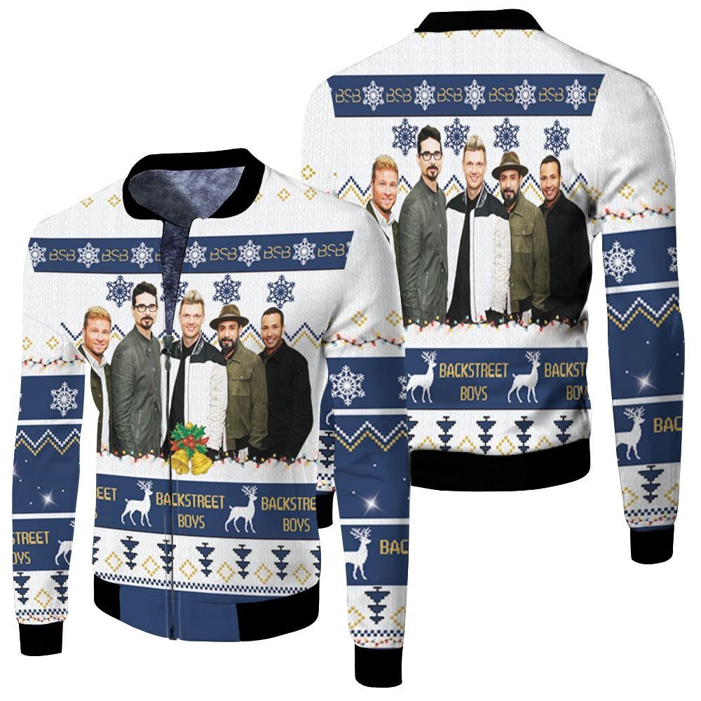 Backstreet boys christmas knitting pattern fan quilt blanket 3d jersey Bomber Jacket Backstreet boys christmas knitting pattern fan quilt blanket 3d jersey Bomber Jacket