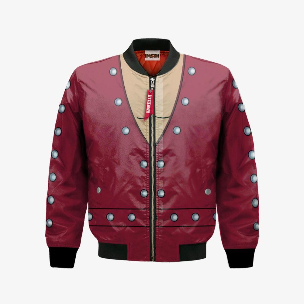 Ban Bomber Jacket Custom The Seven Deadly Sins Cosplay Costumes Bomber Jacket Ban Bomber Jacket Custom The Seven Deadly Sins Cosplay Costumes Bomber Jacket