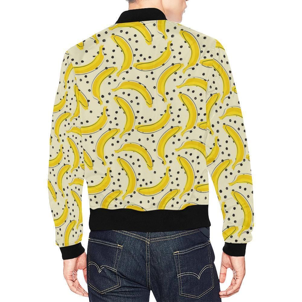 Banana-Dot-Pattern-Print-Mens-Bomber-Jacket-2