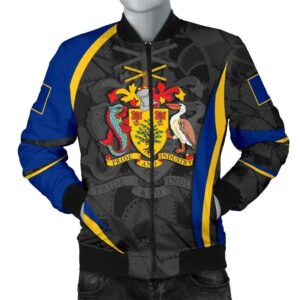 Barbabos Men's Bomber Jacket - Barbadian Spirit (Original) - BN15 Bomber Jacket