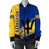 Barbados Coat Of Arms Women Bomber Jacket Quarter Style J71 Bomber Jacket