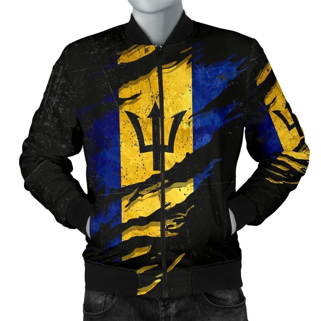 Barbados In Me Men's Bomber Jacket - Special Grunge Style A31 Bomber Jacket Barbados In Me Men's Bomber Jacket - Special Grunge Style A31 Bomber Jacket