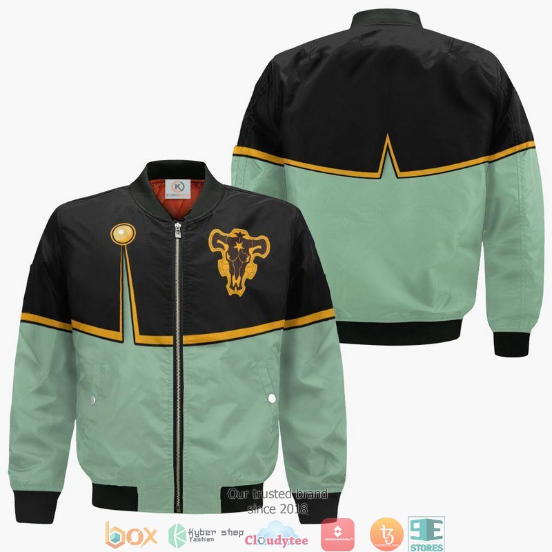 Black Clover Luck Voltia Anime 3D Bomber Jacket Black Clover Luck Voltia Anime 3D Bomber Jacket