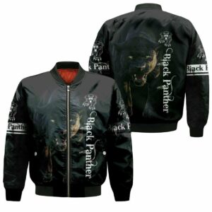 Black Panther Alled 3D Hoodie T Shirt Sweater Jersey Bomber Jacket Model 507 Bomber Jacket