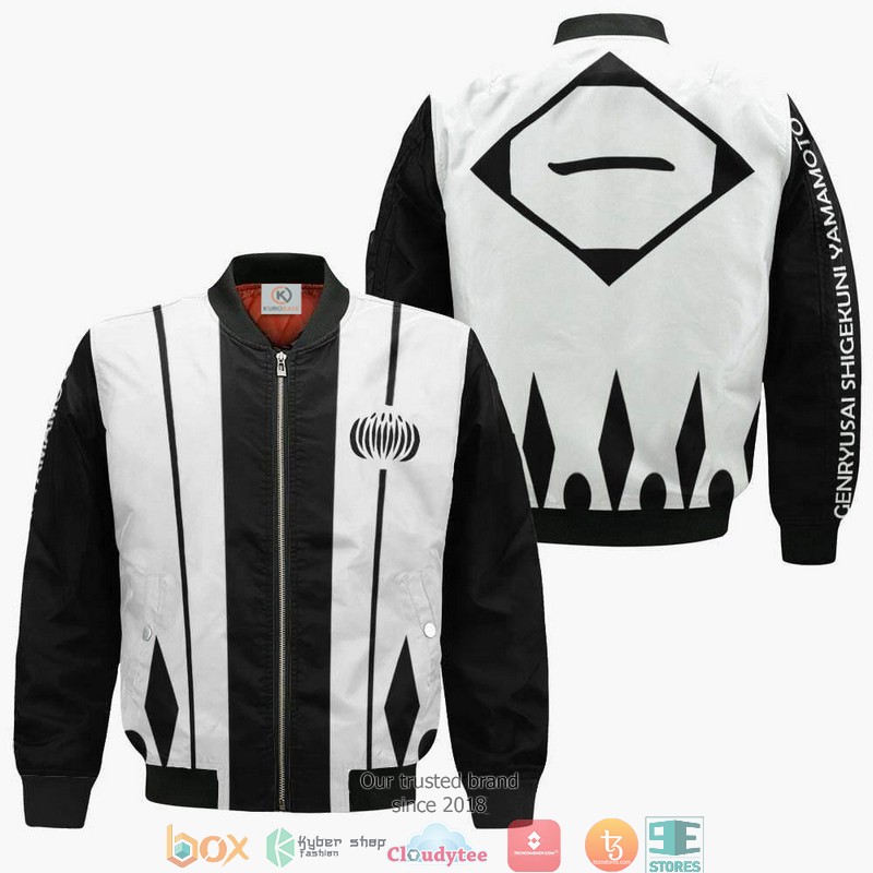 Bleach Genryusai Shigekuni Yamamoto 1St Division Anime 3D Bomber Jacket Bleach Genryusai Shigekuni Yamamoto 1St Division Anime 3D Bomber Jacket