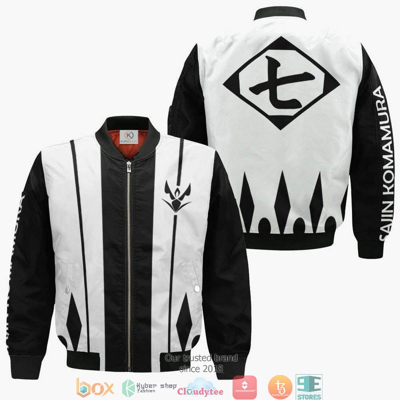 Bleach Sajin Komamura Seventh Division Anime 3D Bomber Jacket Bleach Sajin Komamura Seventh Division Anime 3D Bomber Jacket