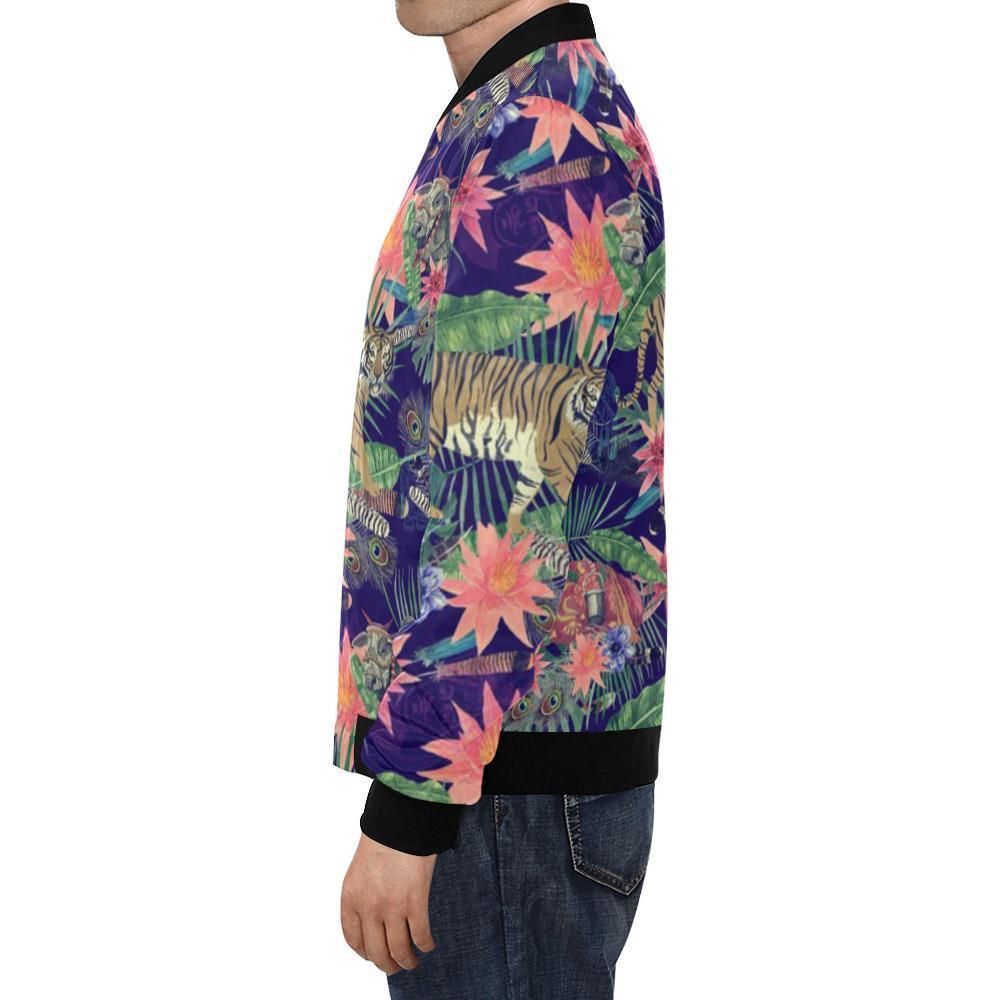 Bohemian-Tiger-Pattern-Print-Mens-Bomber-Jacket-1