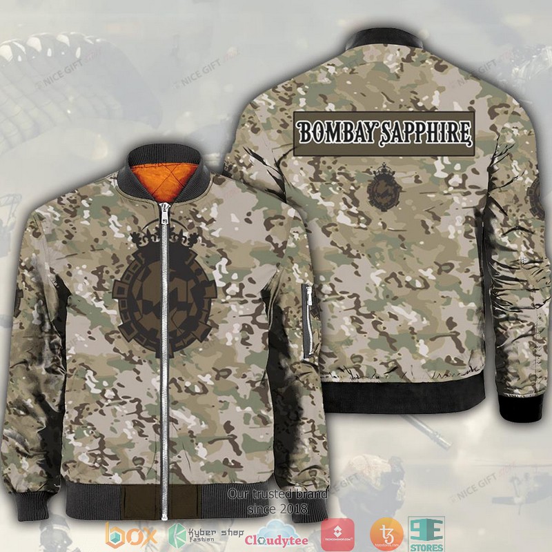 Bombay Sapphire Camouflage Bomber Jacket Bombay Sapphire Camouflage Bomber Jacket