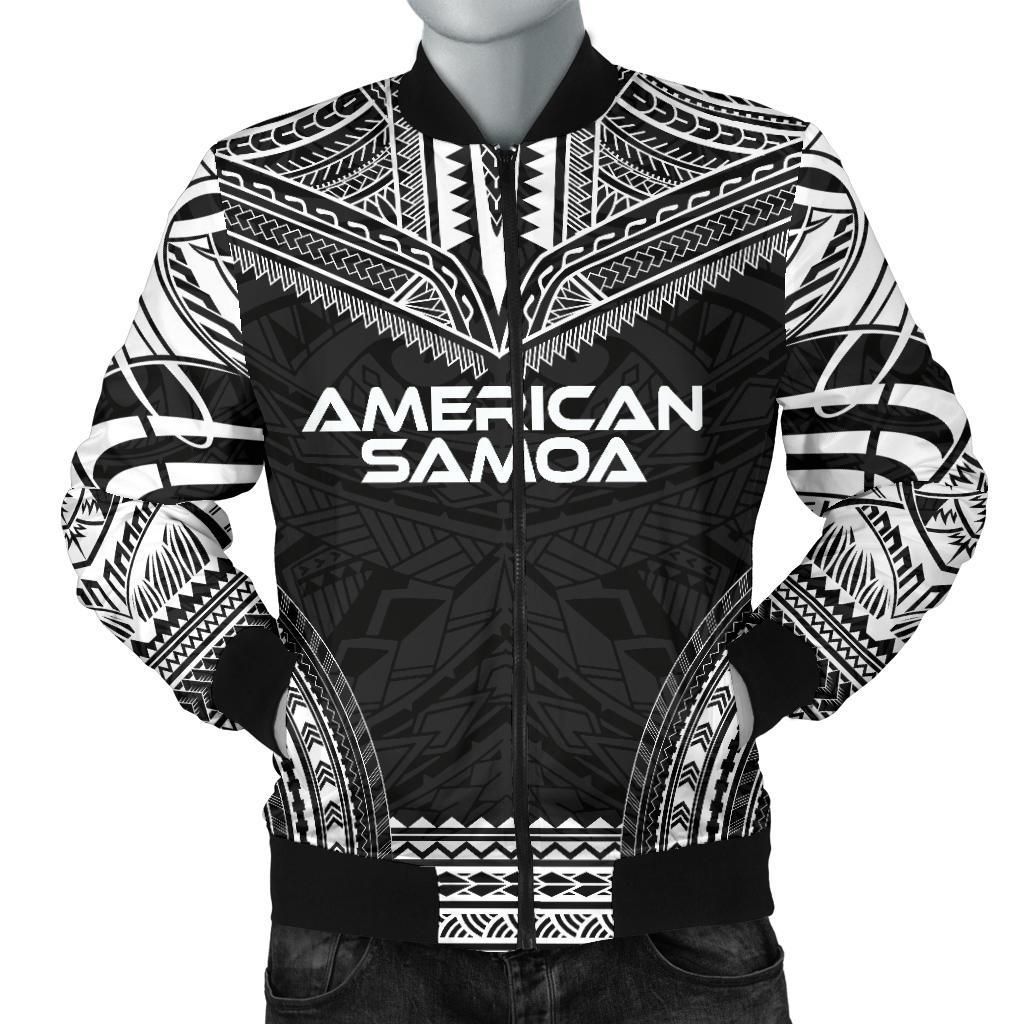 Bomber Jacket American Samoa Polynesian Chief - Black Version - Bn10 Bomber Jacket Bomber Jacket American Samoa Polynesian Chief - Black Version - Bn10 Bomber Jacket