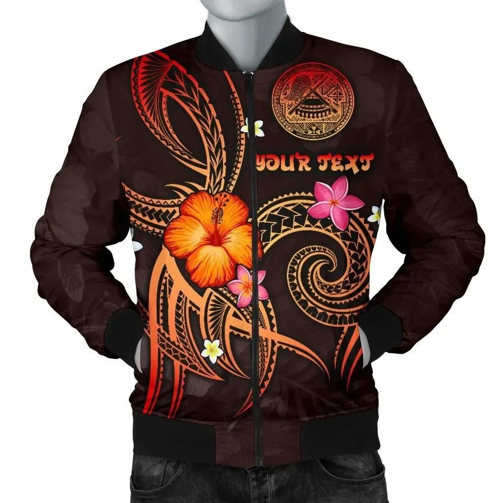 Bomber Jacket American Samoa Polynesian Personalised - Legend of American Samoa (Red) - BN15 Bomber Jacket American Samoa Polynesian Personalised - Legend of American Samoa (Red) - BN15