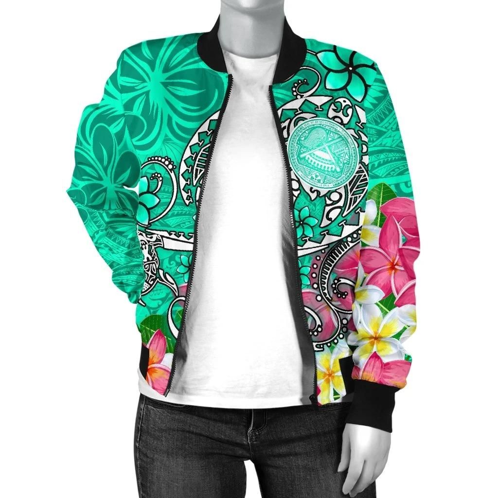 Bomber-Jacket-American-Samoa-Polynesian-Turtle-Plumeria-Turquoise-BN18-Bomber-Jacket-2