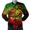 Bomber Jacket American Samoa - Reggae Shark Polynesian Tattoo - BN18 Bomber Jacket