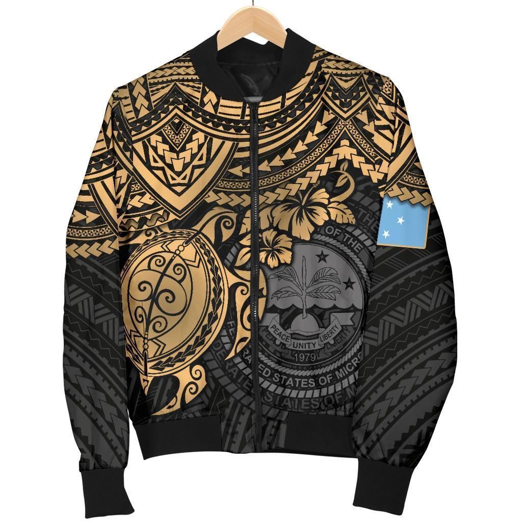 Bomber Jacket Federated States Of Micronesia - Golden Turtle - BN15 Bomber Jacket Bomber Jacket Federated States Of Micronesia - Golden Turtle - BN15 Bomber Jacket