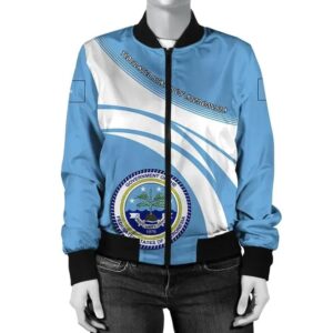Bomber Jacket Federated States of Micronesia Coat Of Arms WoCricket Bomber Jacket