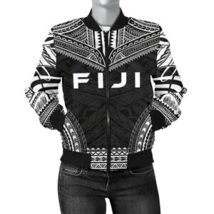 Bomber Jacket Fiji Polynesian Chief - Black Version - Bn10