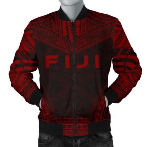 Bomber Jacket Fiji Polynesian Chief - Red Version - Bn10 Bomber Jacket