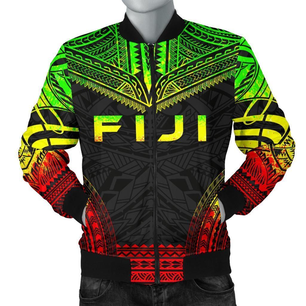 Bomber Jacket Fiji Polynesian Chief - Reggae Version - Bn10 Bomber Jacket Bomber Jacket Fiji Polynesian Chief - Reggae Version - Bn10 Bomber Jacket